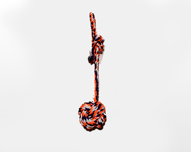 soga con pelota trenzada