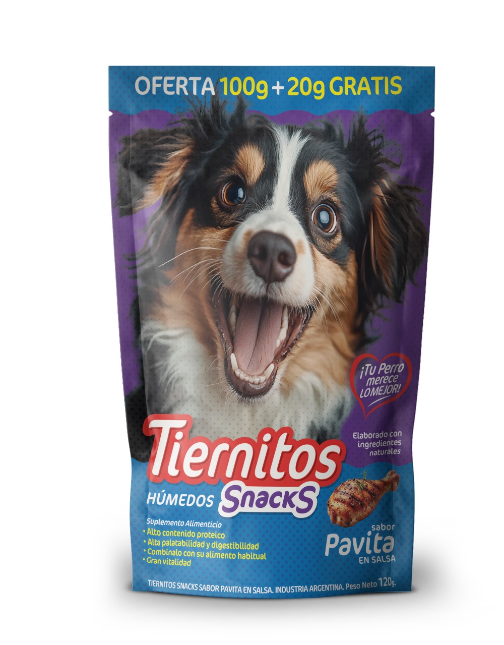 Pouch pavita x 100grs